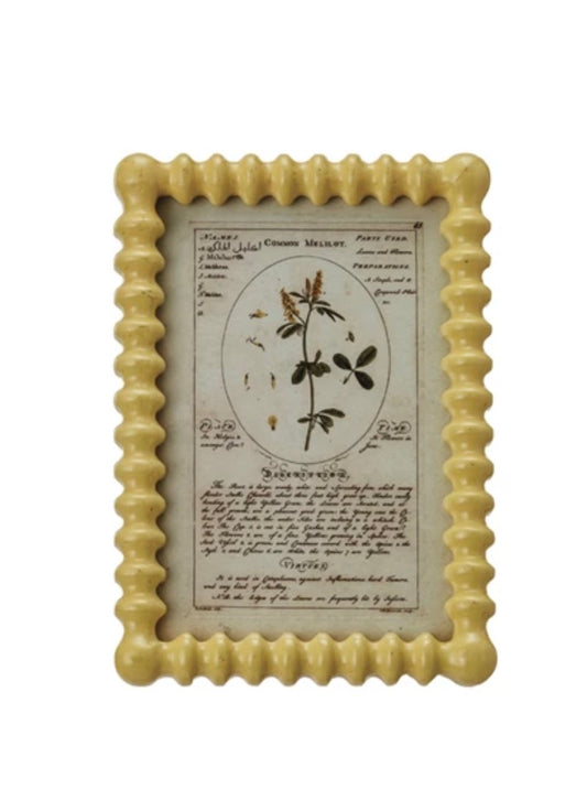 Wooden Picture Frame - Yellow