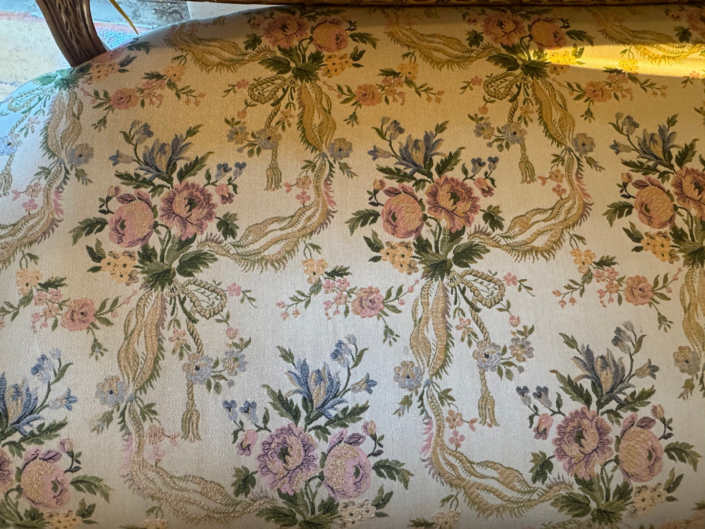 Antique Settee with Original Upholstery