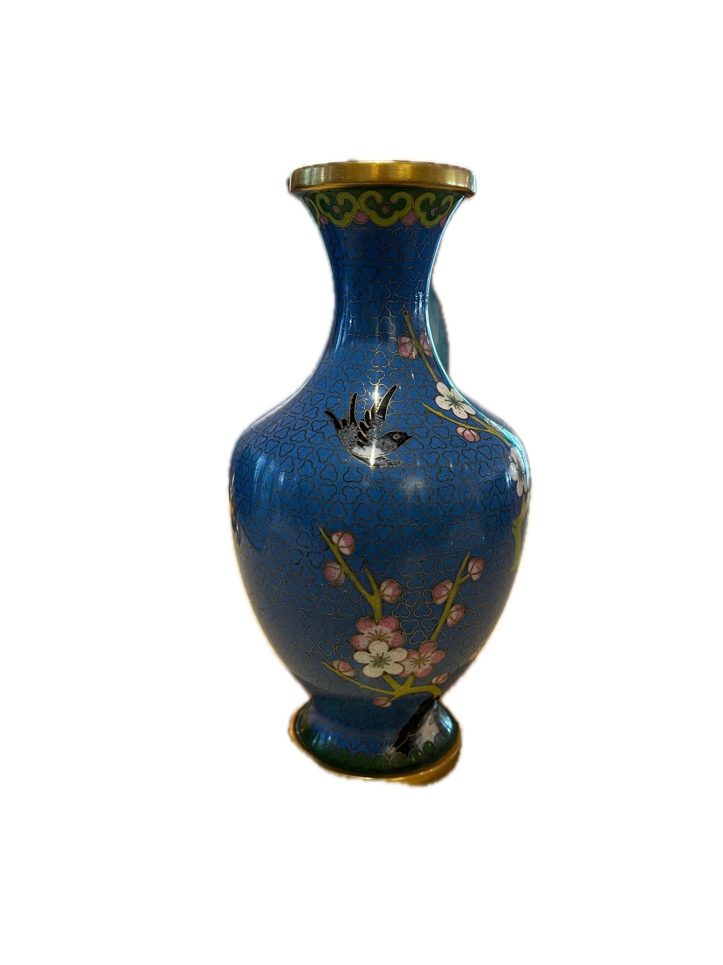 Blue Cloisonné Vases