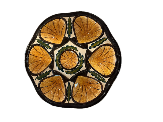 Small French St. Jean De Bretagne Oyster Platter