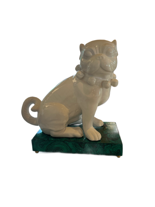 Foo Dog on Jade Pedestal