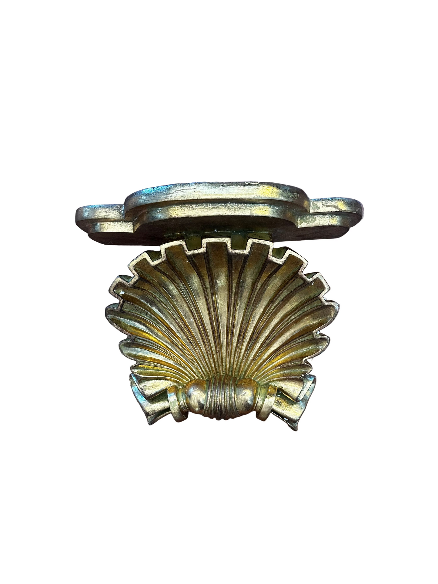 Gold Shell Wall Shelf