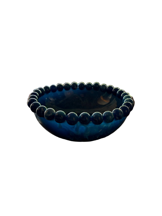 Beaded Rim Resin Bowl