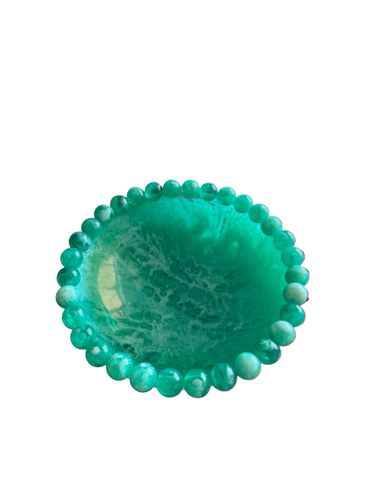 Beaded Rim Resin Bowl