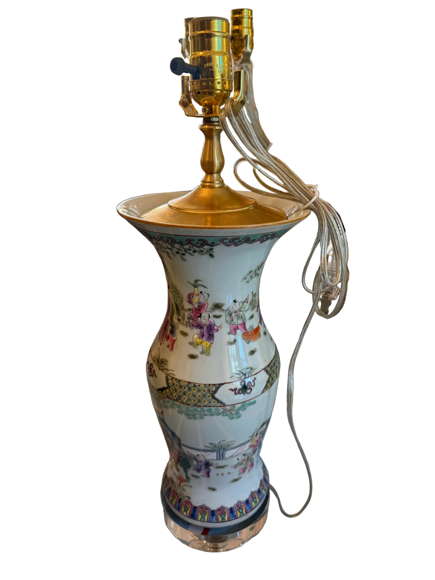 Rose Famille Beaker Lamp