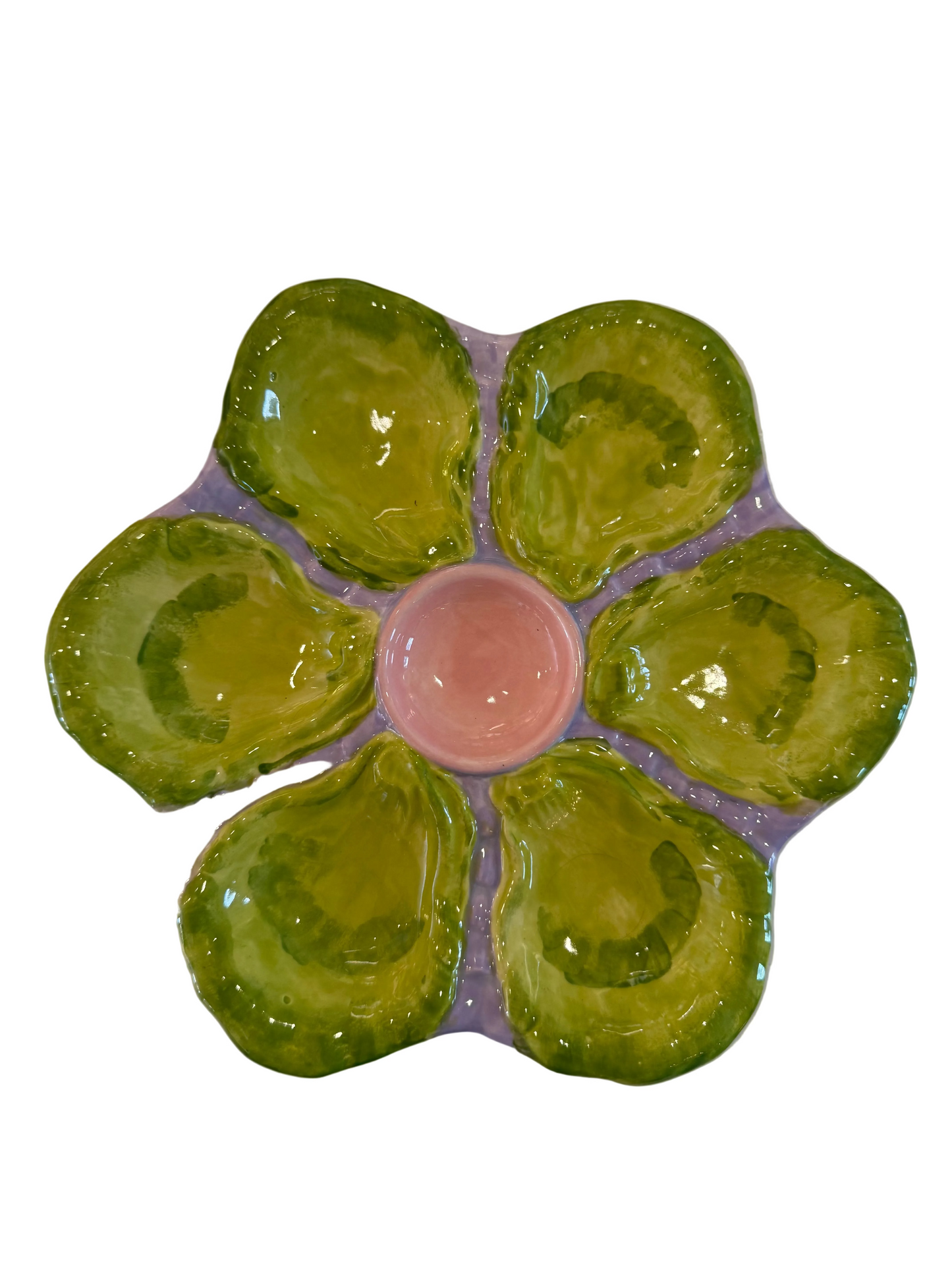 Hand Painted Oyster Plate