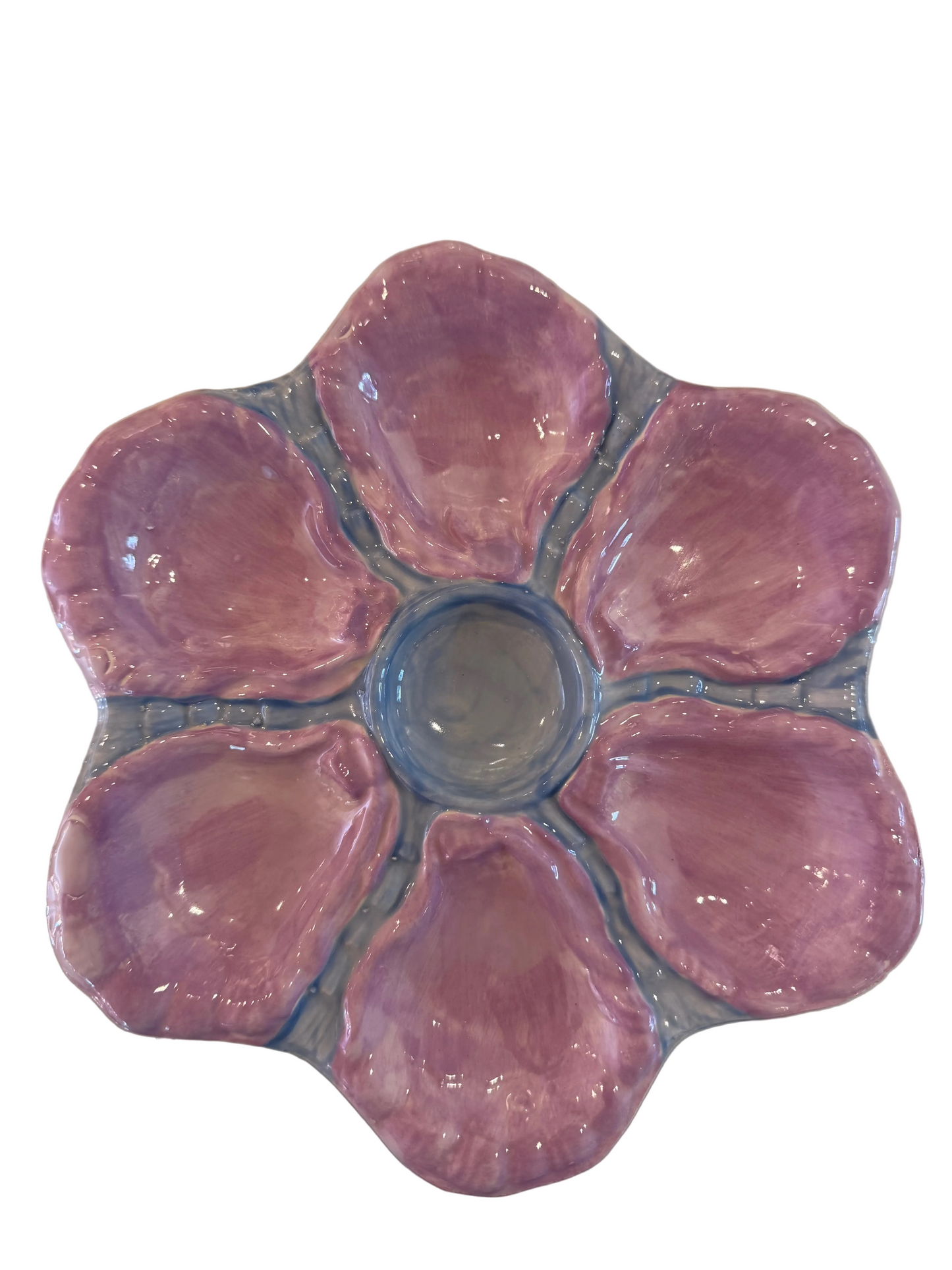 Hand Painted Oyster Plate