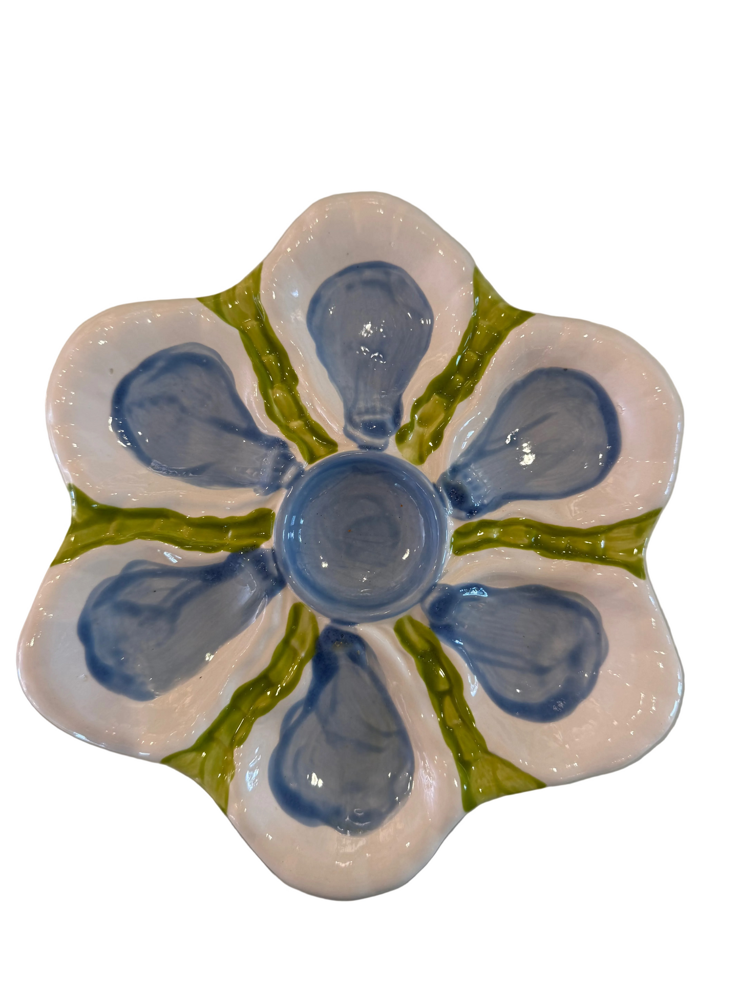 Hand Painted Oyster Plate