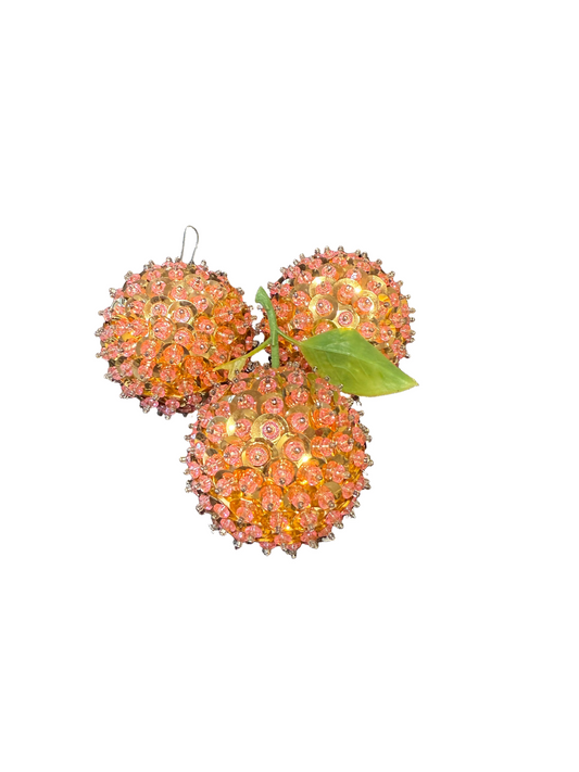 Vintage Beaded Peach