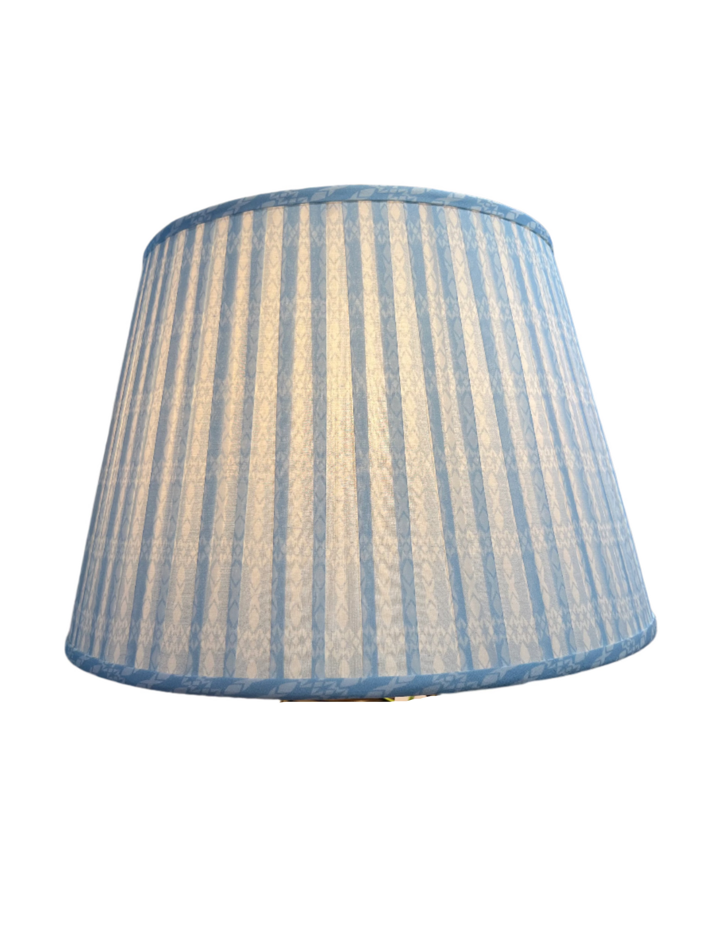 Light Blue Pleated Lampshade
