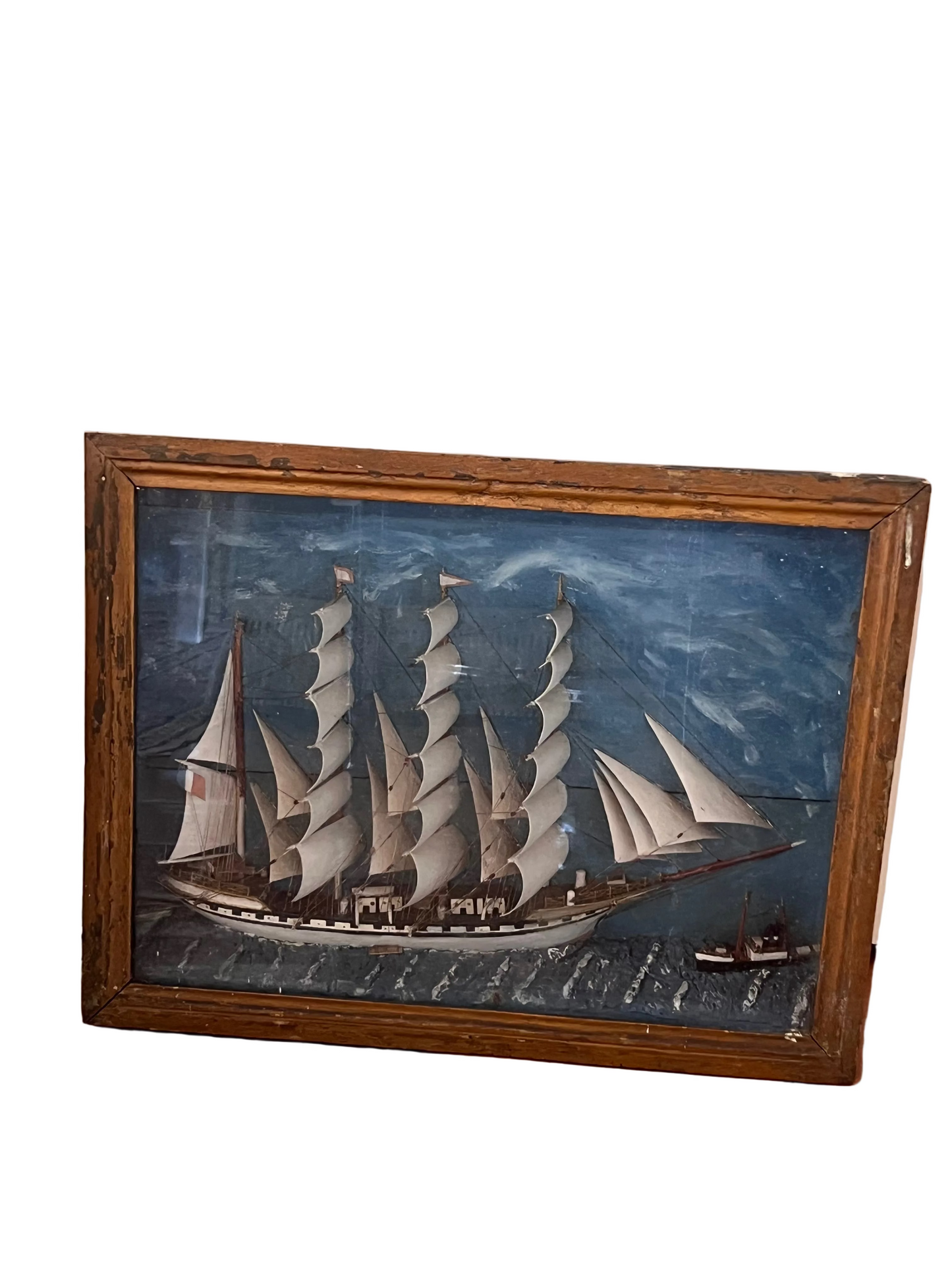 Framed Sailing Ship Art