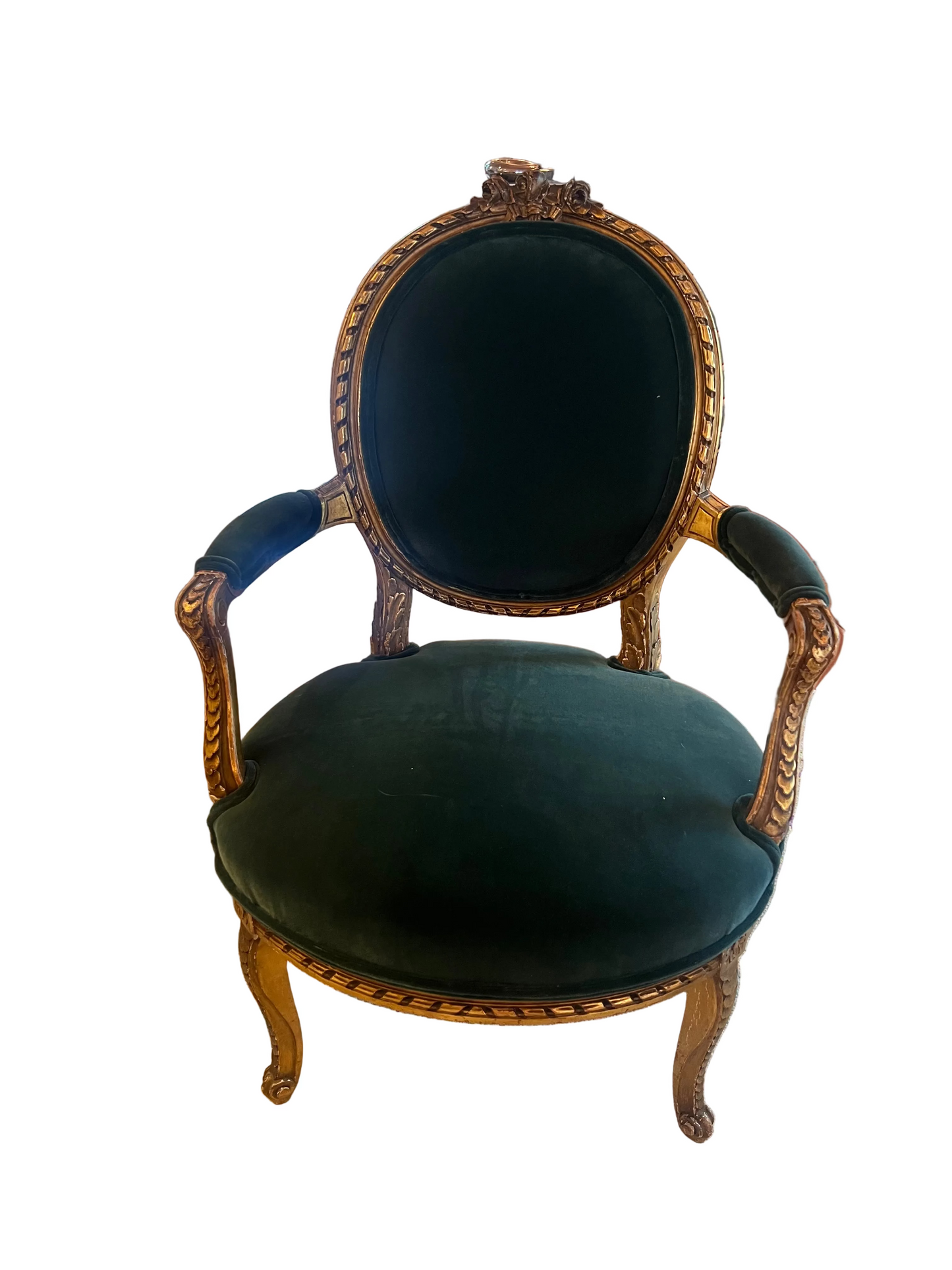 Louis XVI Style Gilded Arm Chair