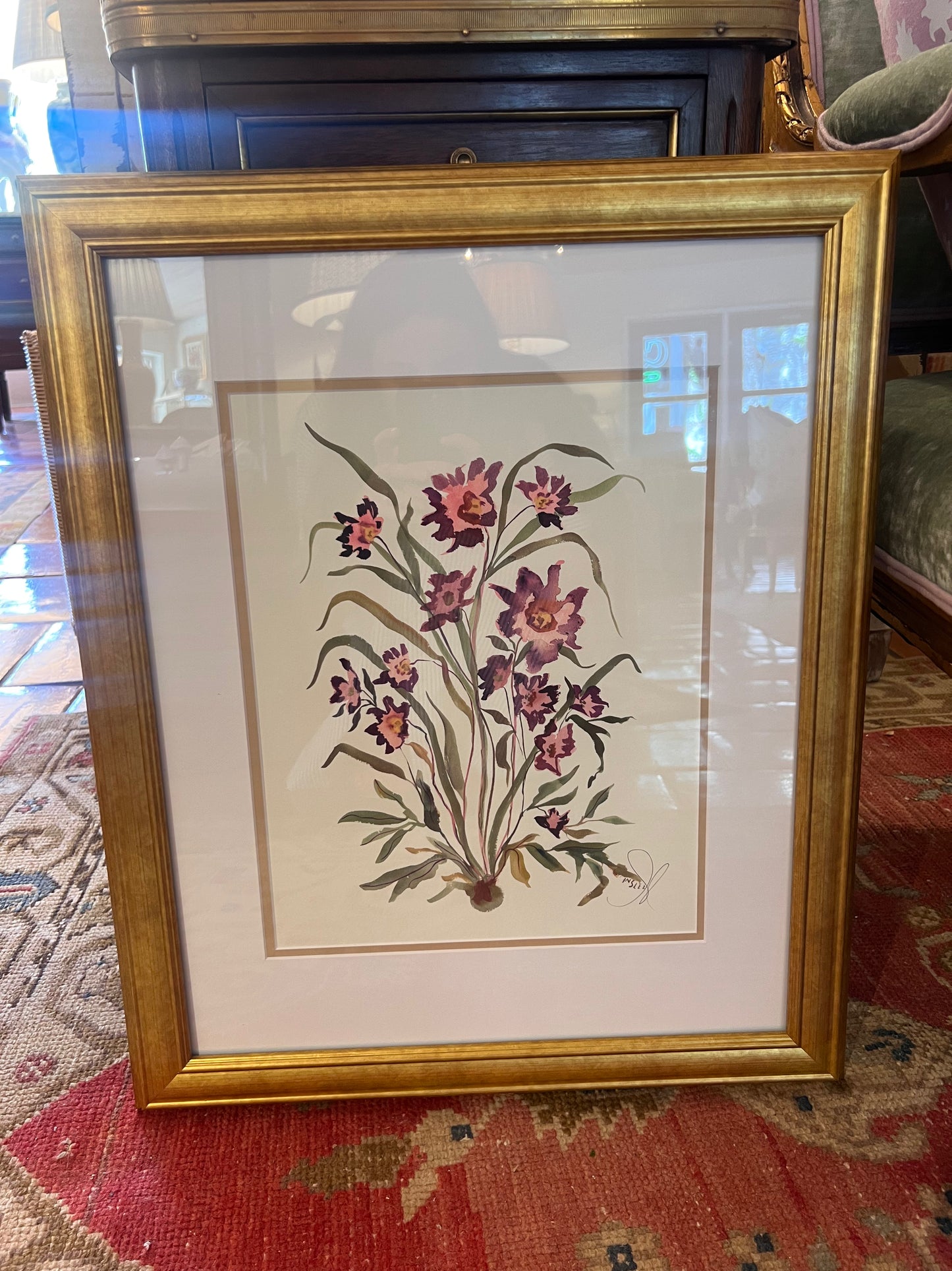 Satin Plum Botanical Print