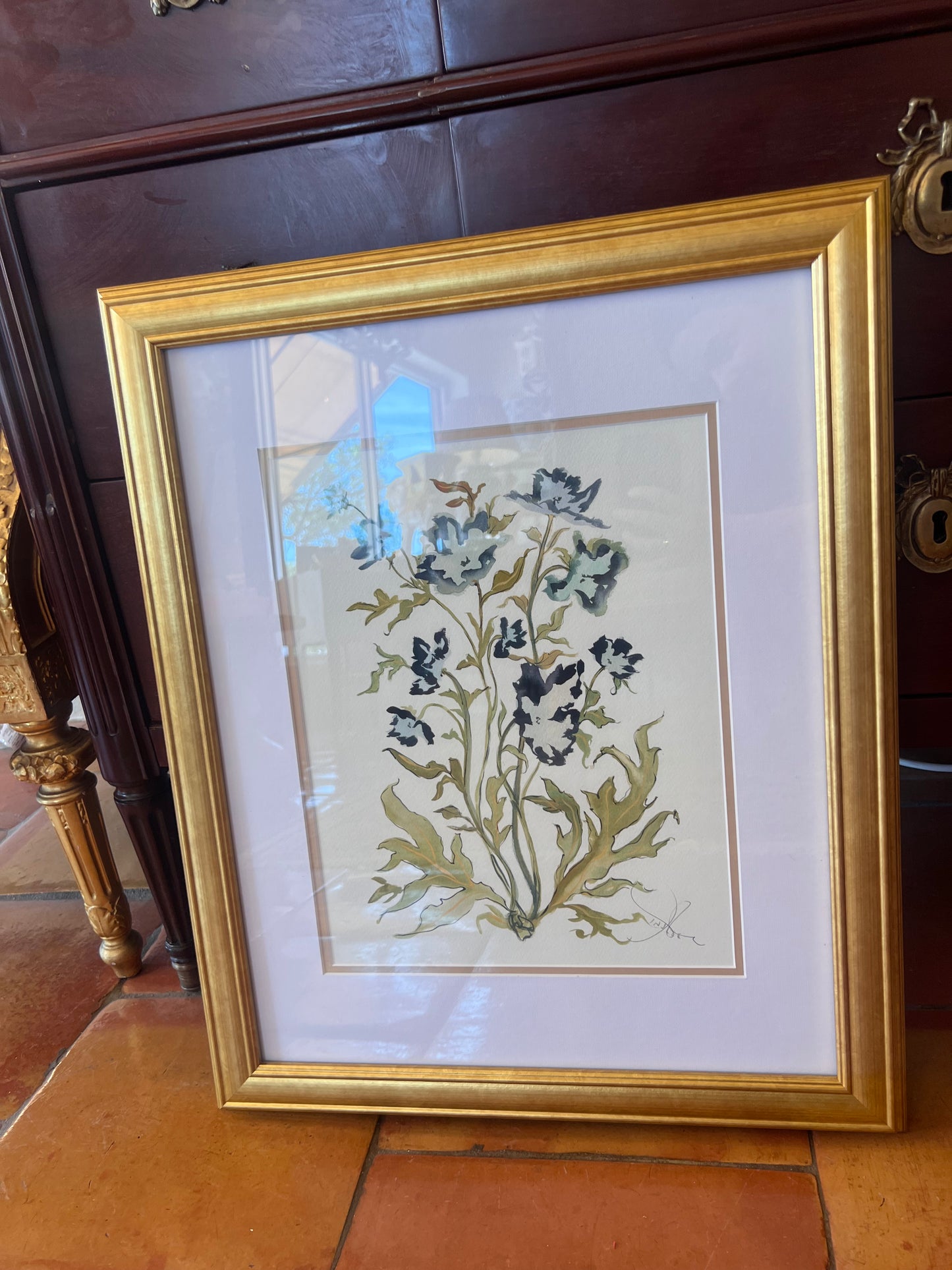 Prussian Poppies Botanical Print