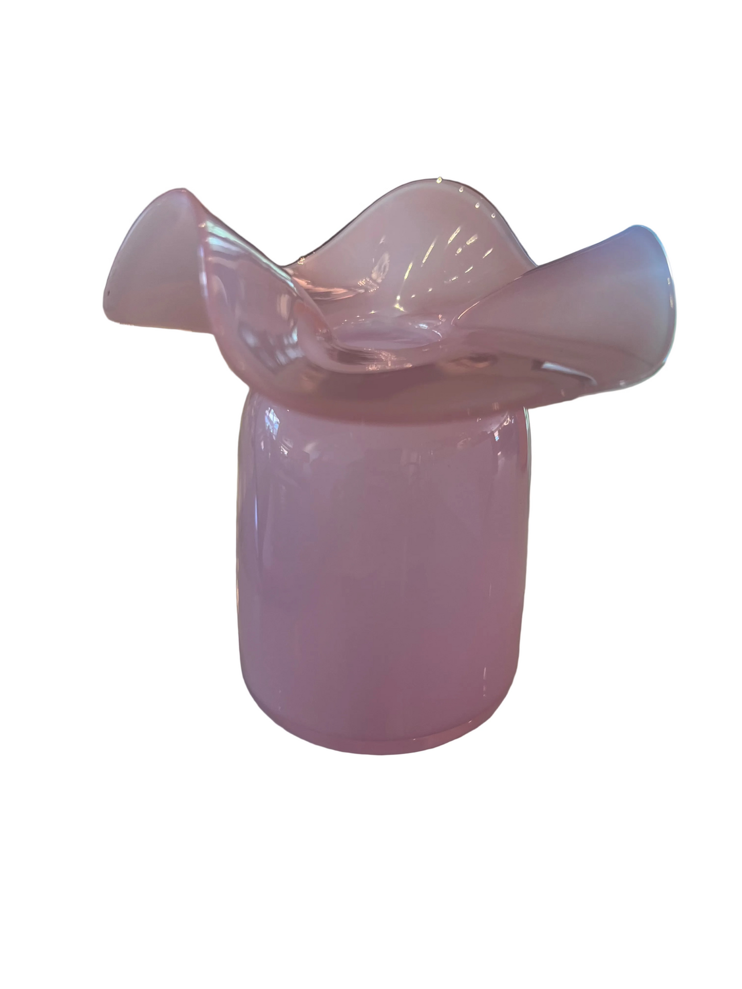 Ruffles Bud Vase: Pink - 5”x4”