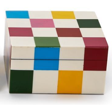 Small Colorblock Covered Box