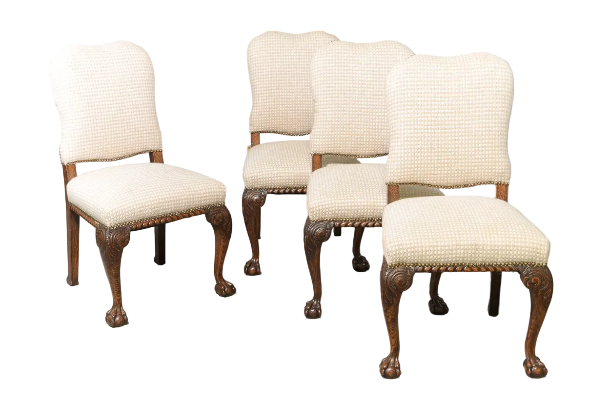 Chippendale Style Upholstered Dining Chair