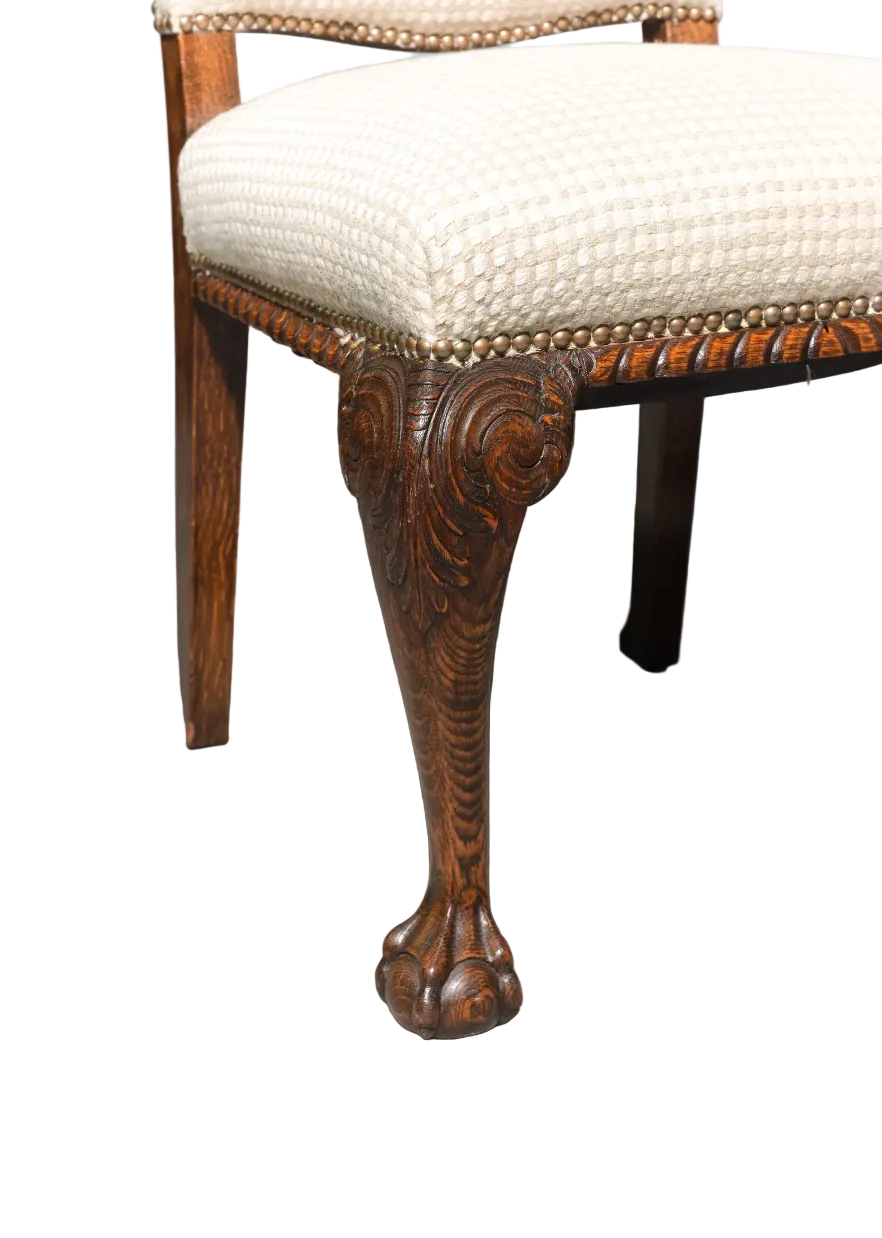 Chippendale Style Upholstered Dining Chair