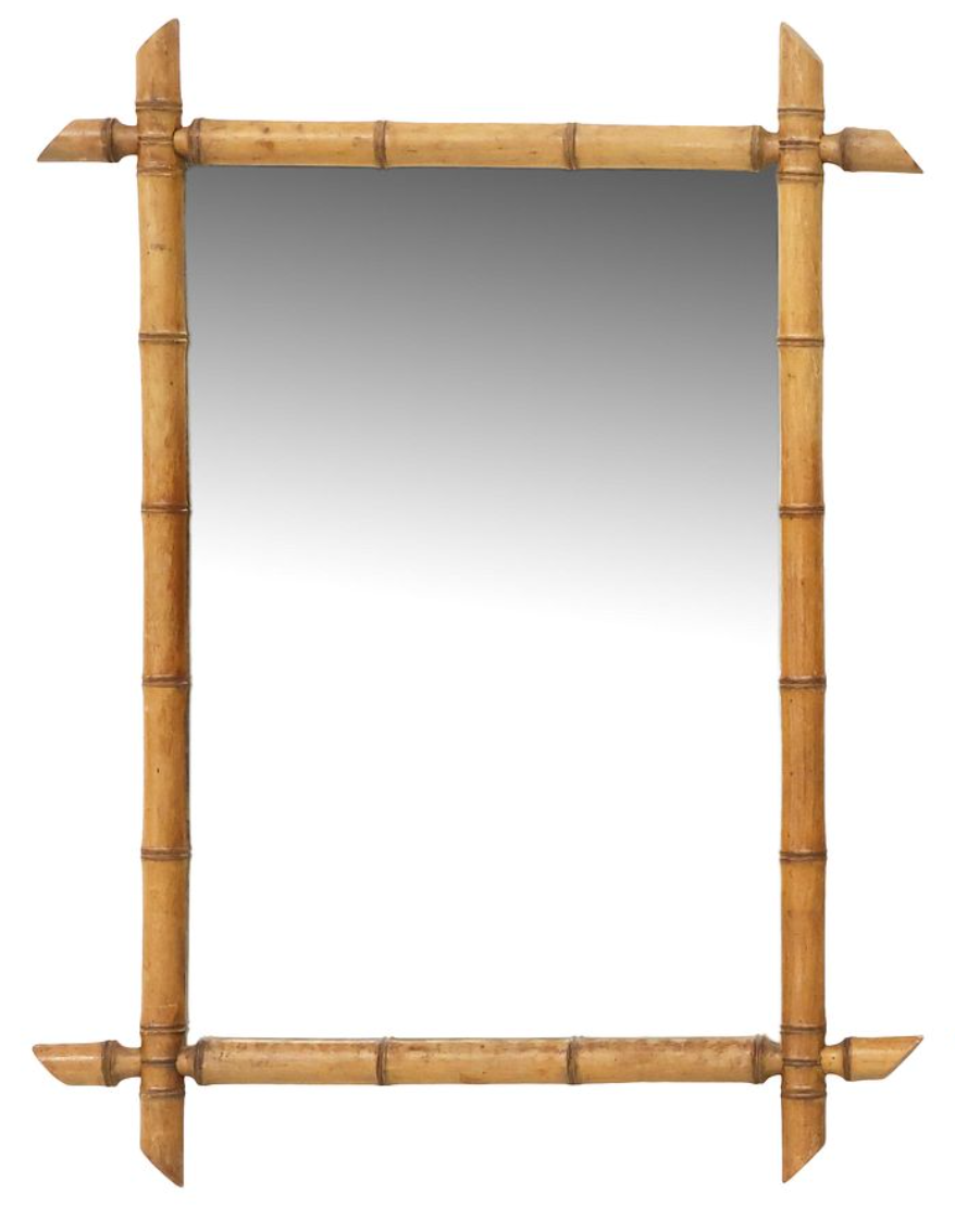 Faux Bamboo Mirror - 31" x 23.5"