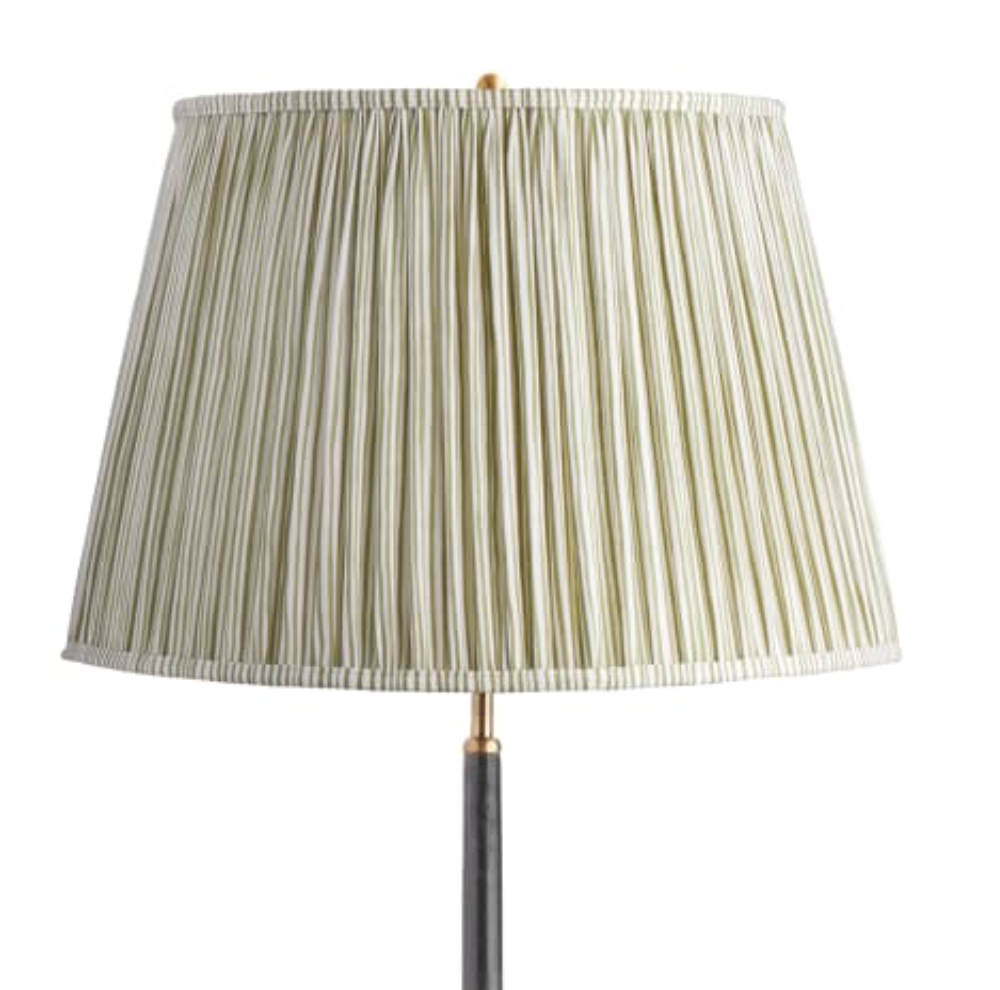 Green Candy Stripe Lampshade- 18 inch