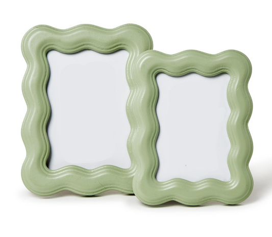 Large Wavy Wooden Photo Frame