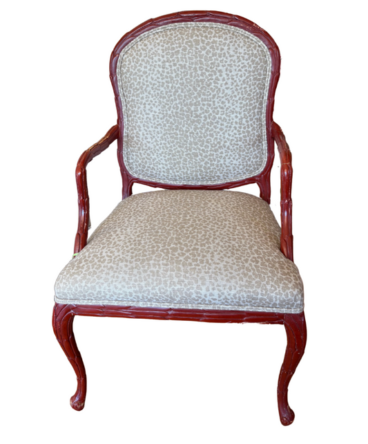 Antique Red Arm Chair - pair available