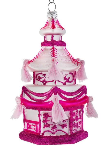 Pink Pagoda Ornament