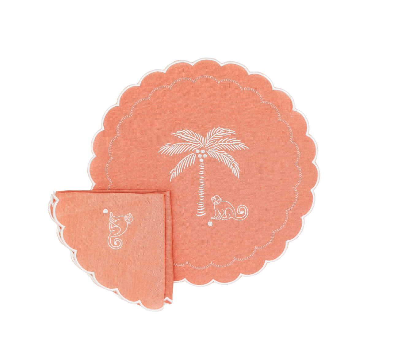 Salmon Sunset Simia Placemat - Set of 4