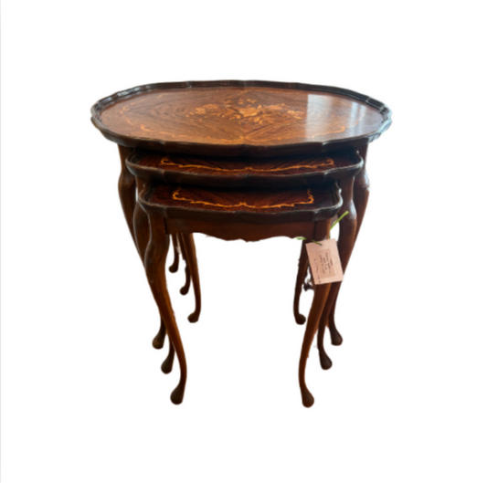Queen Anne Style Antique Nesting Tables
