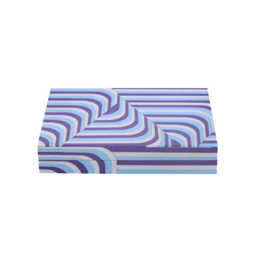 Resin Inlay Box Blue/Purple