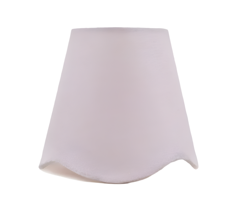 Pink Scalloped Chandelier Shades