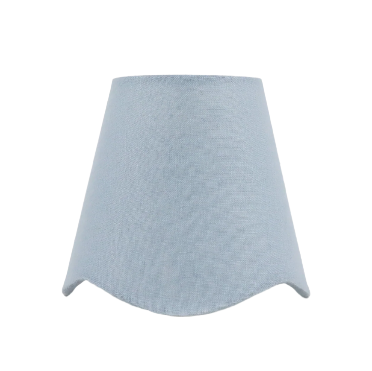 Blue Scalloped Chandelier Shade
