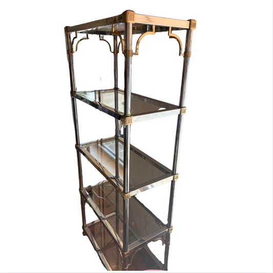 Silver and Brass Bookshelf