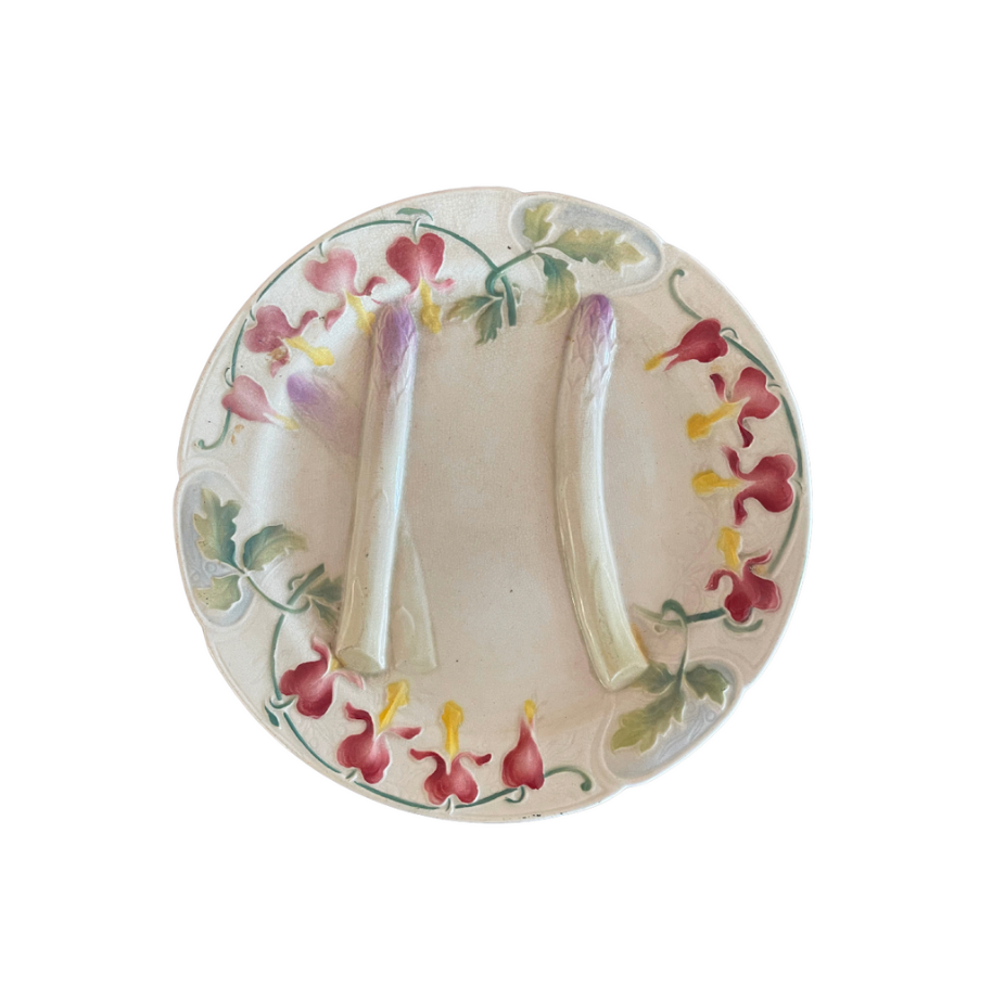 French Antique Asparagus Plate