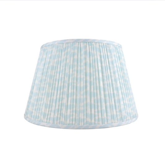 Aqua Pleated Lampshade