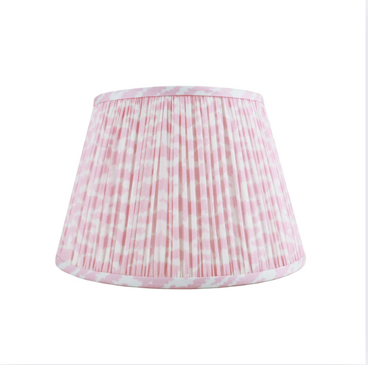 Pink Pleated Lampshade