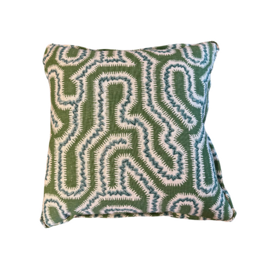 Rapture and Wright Green/Blue Pillow