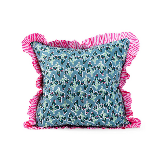 Ruffle Throw Pillow - Alice: WITH INSERT