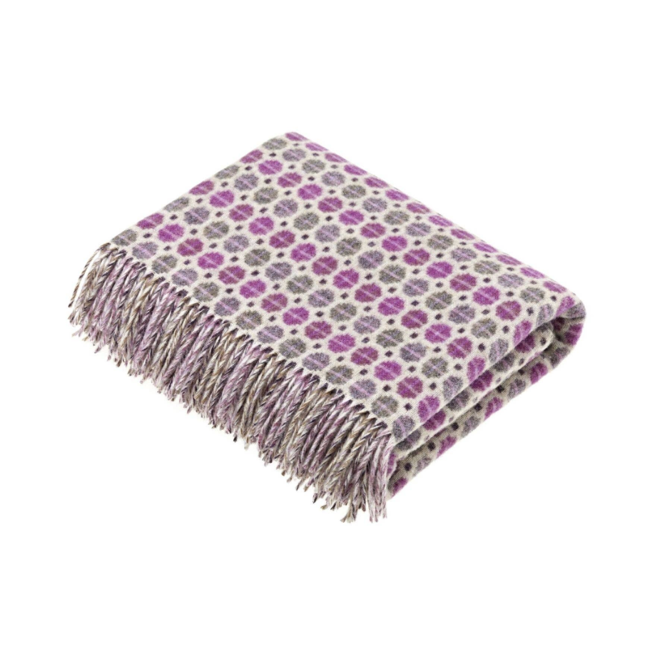 Merino Lambswool Throws-Clover