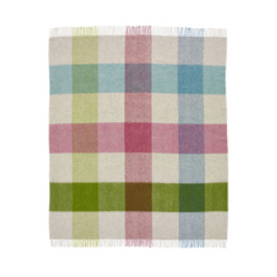 Check Wool Throw: Multicolor