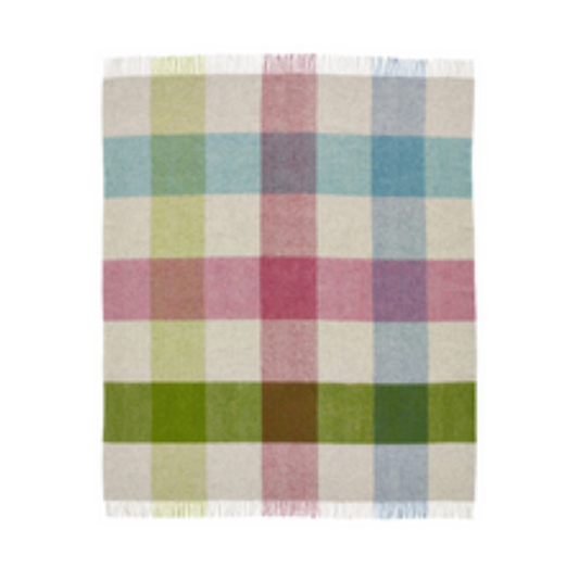 Check Wool Throw: Multicolor