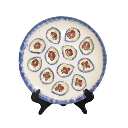 Small French Quimper Oyster Plate (individual)