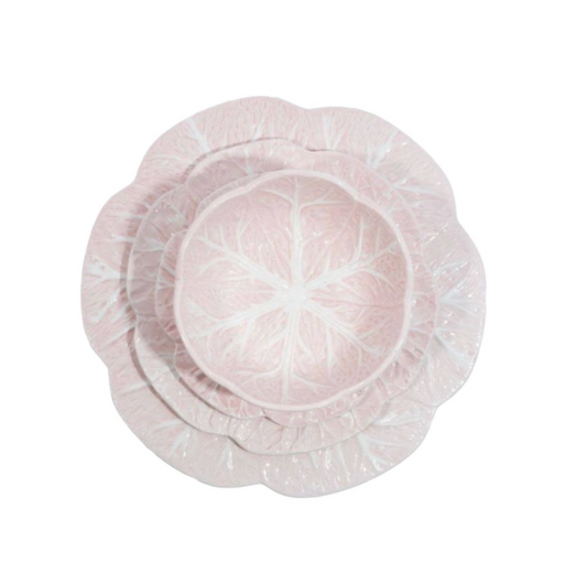 Soft Pink - Cabbage Dinner Plates
