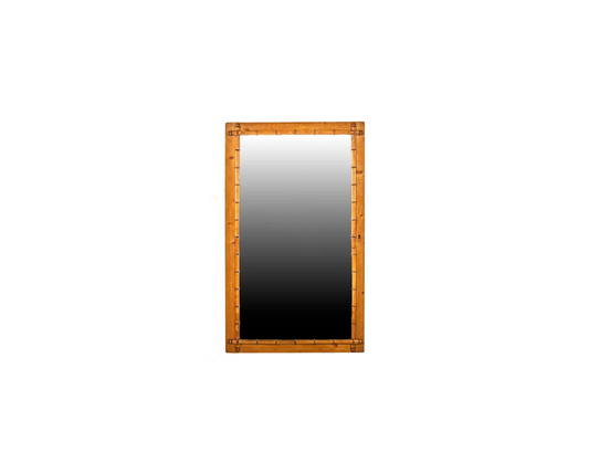 Antique Faux Bamboo Mirror