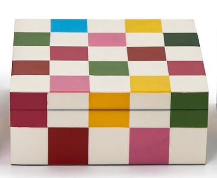Medium Colorblock Covered Box