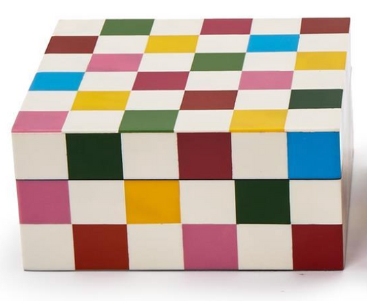 Large Colorblock Covered Box
