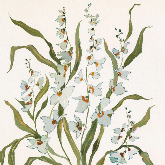 Dove & Celadon Botanical Print