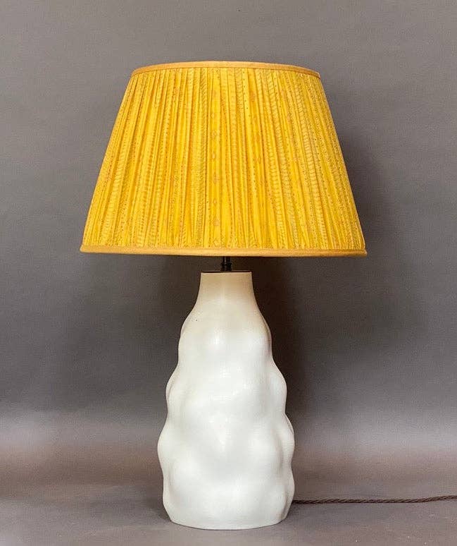 Yellow Silk Lampshade 20 in.