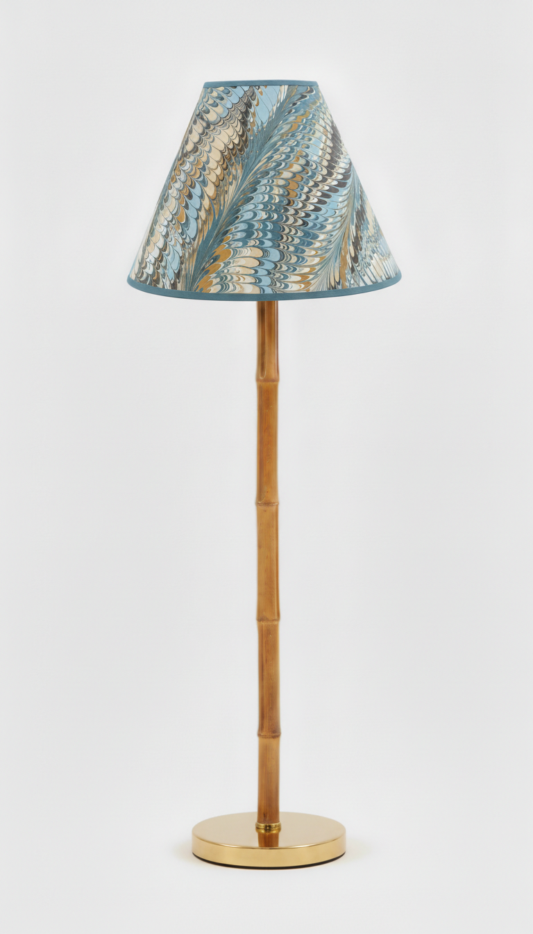 Nila Feathers Marbled Lampshade - 16"