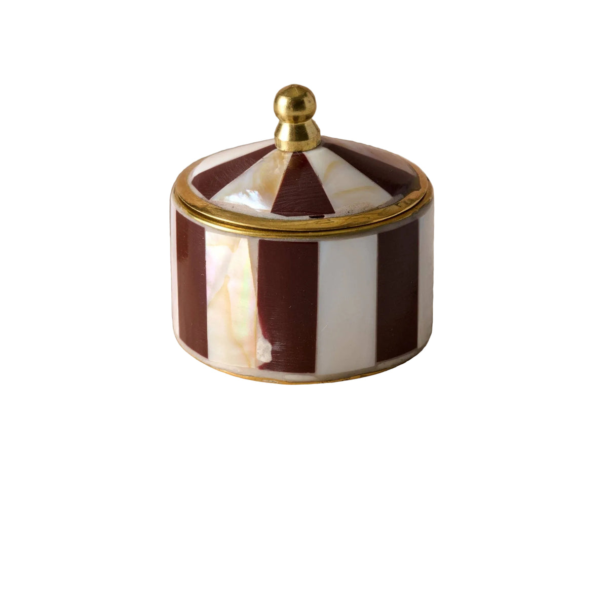 Maroon Mother of Pearl Circus Tent Box